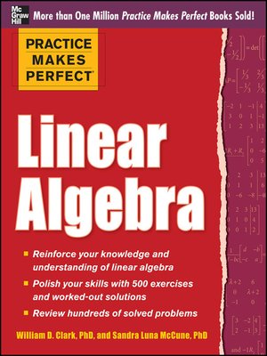 Practice Makes Perfect Linear Algebra - ebook